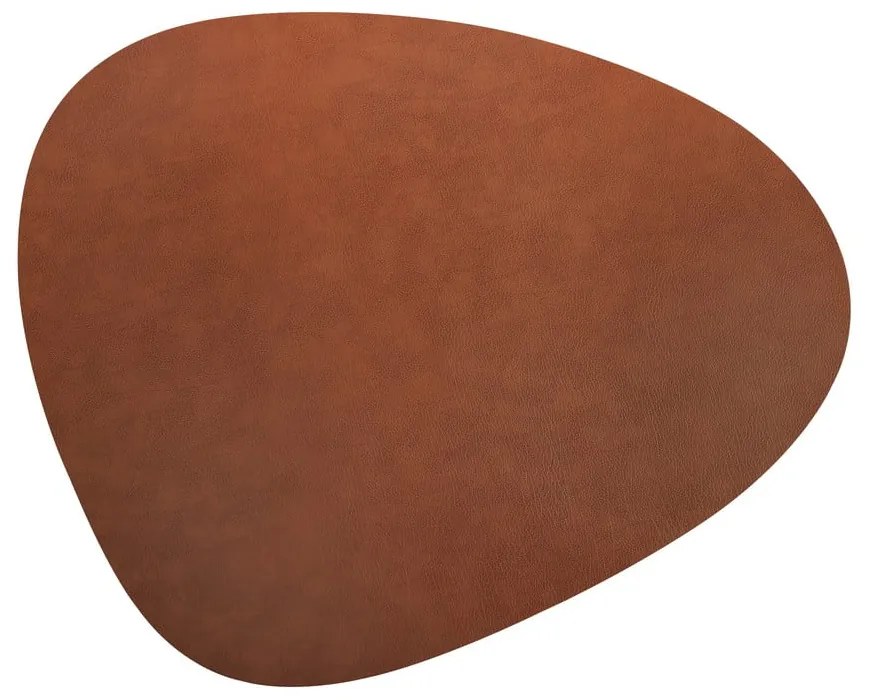 Koňakovohnedá koža 115x135 cm Curve XXXL Bull – LIND DNA