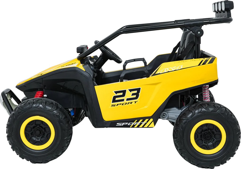 Ramiz Elektrická bugina TURBO 23 pre deti žltá