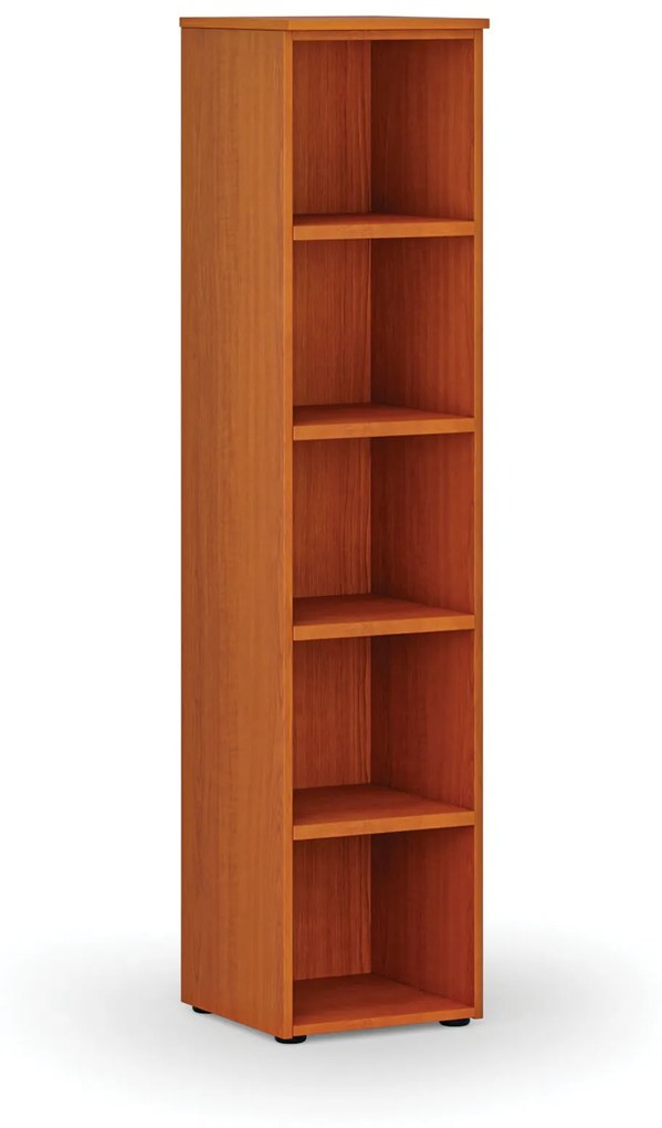 Kancelársky regál PRIMO WOOD, 1781 x 400 x 420 mm, čerešňa