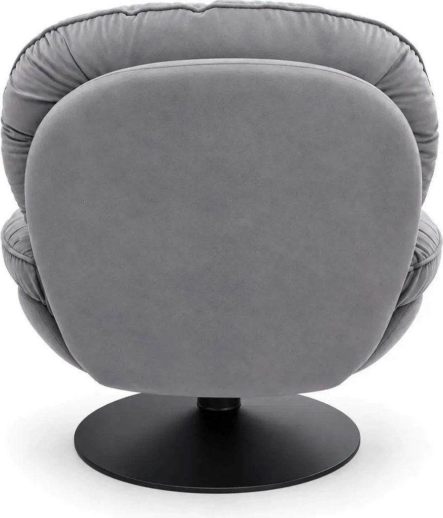 LuxuryForm DESIGN Relaxačné otočné kreslo LUNA - sivé