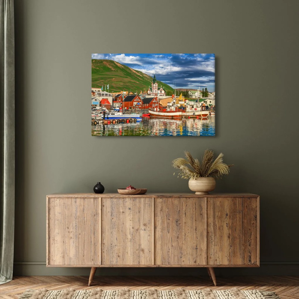 Obraz - Húsavík (90x60 cm)