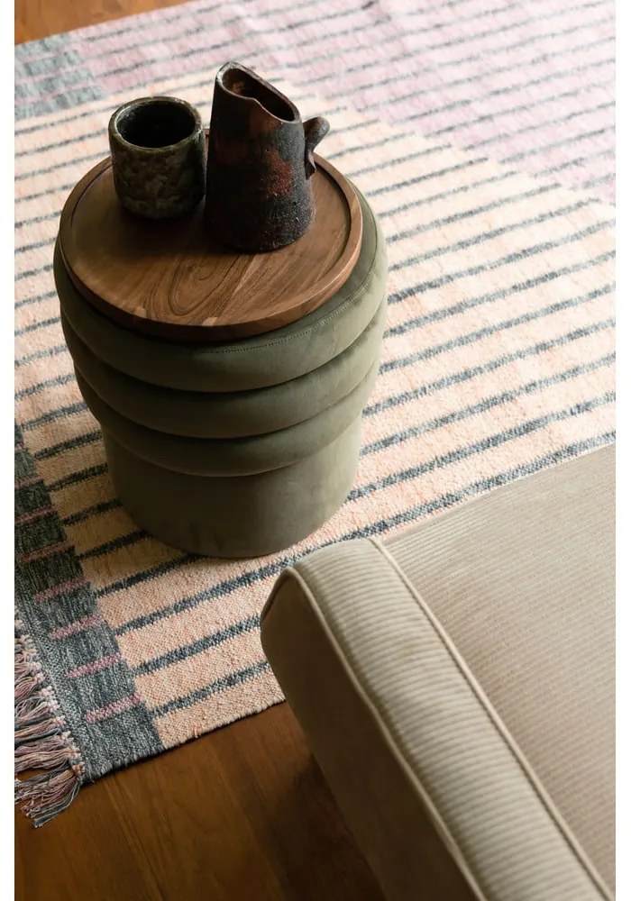 Ružový/broskyňový bavlnený koberec 160x230 cm Hampton – Dutchbone