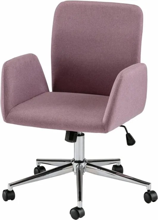 Ružová kancelárska stolička na kolieskach s opierkami Støraa Bendy