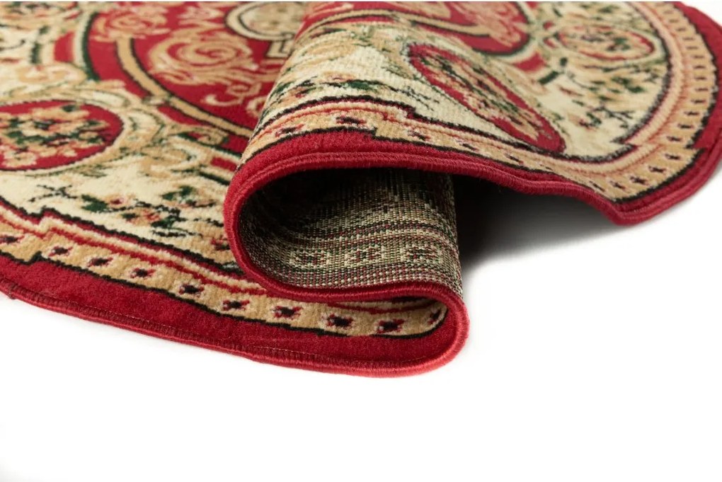 TA Koberec F744A ČERVENÉ ATLASOVÉ KOLESO Rozmer: 200x200 cm