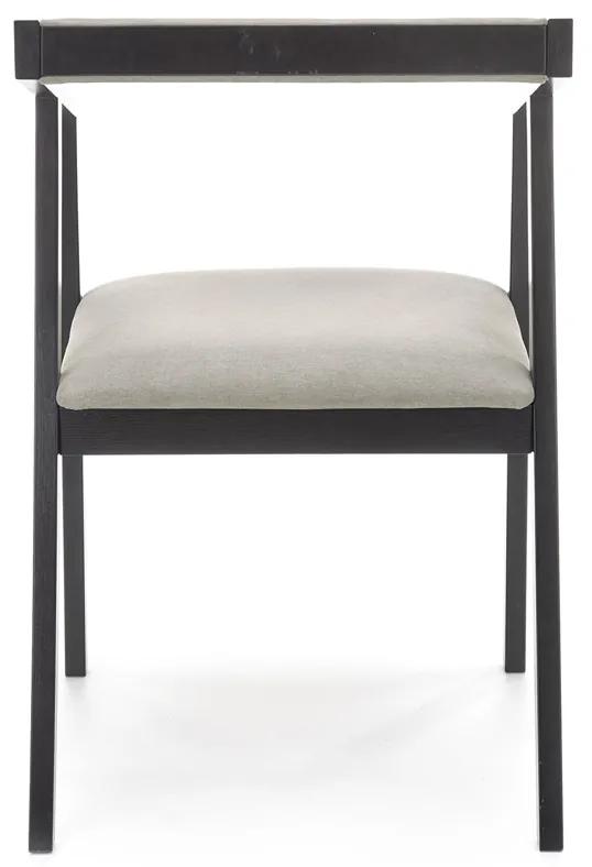 Jedálenská stolička Azul - čierna / sivá