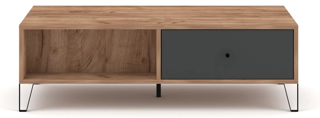 Konferenčný stolík Bilbao 110 cm cm dub remeselný tabak/grafit