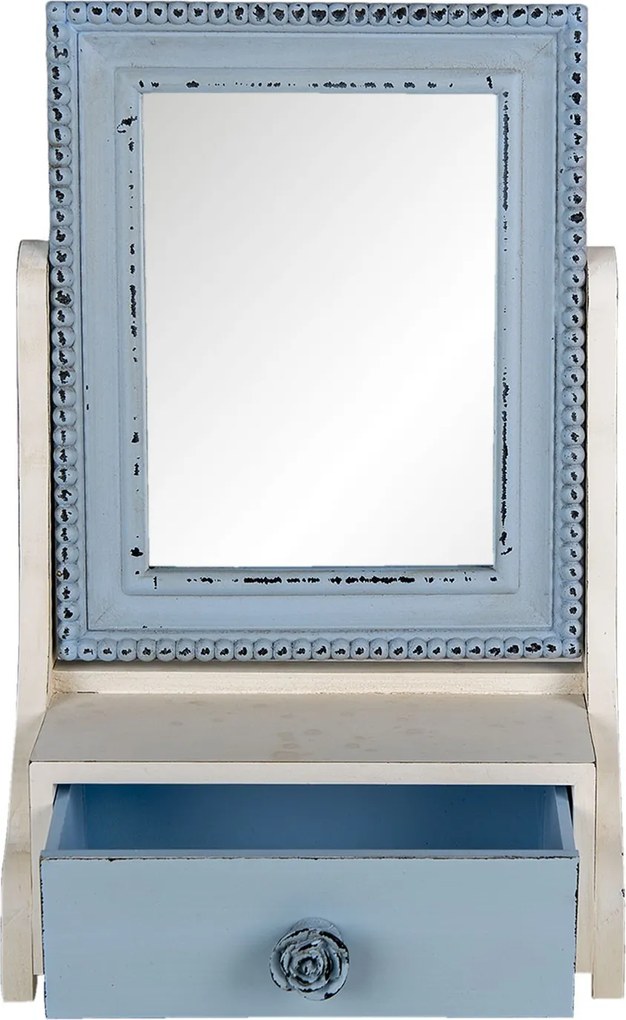 Stolný kozmetické zrkadlo sa šuplíčku Jessi - 25*14*38 cm