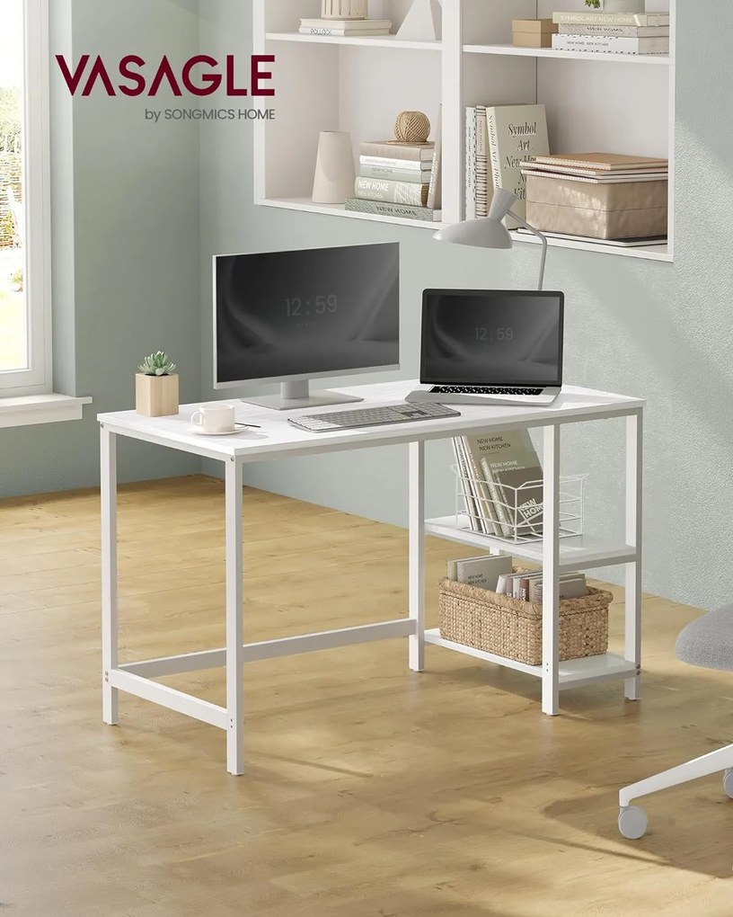 Písací stôl VASAGLE PENEE 120 cm biely