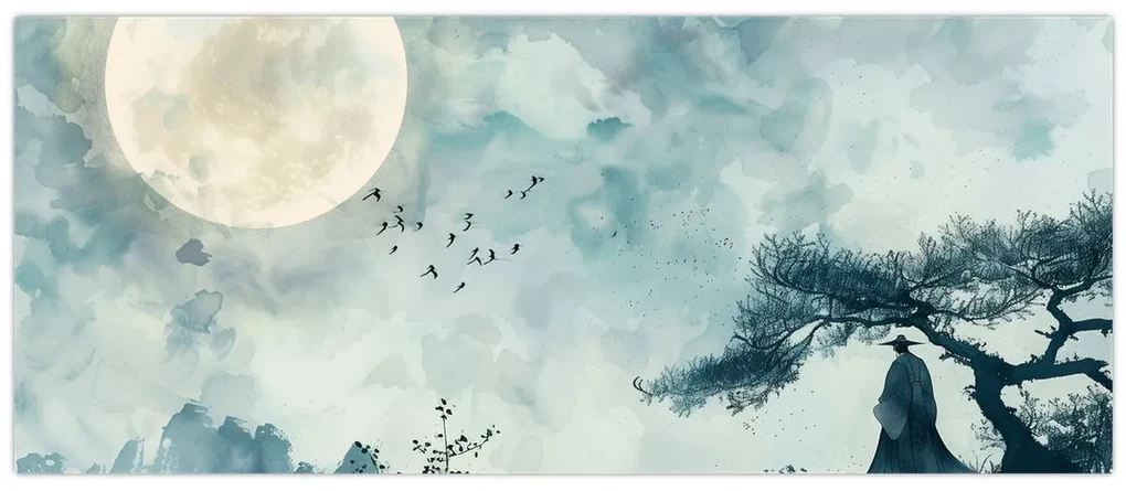 Obraz - Maľba splnu (120x50 cm)
