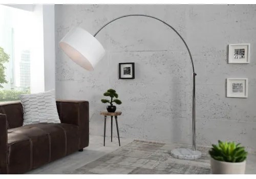Stojaca lampa 35596 Oblúková Biela  - Komfort-nábytok