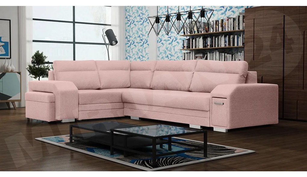 Rohová sedačka s barom Florio, Strana: ľavá, Dostupné poťahy: Inari 94