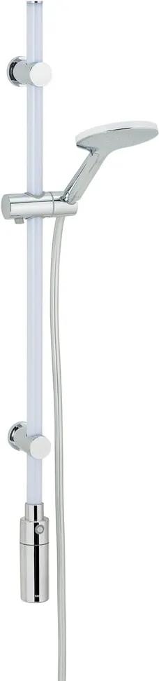 Svetelný LED panel do sprchy so sprchovou hlavicou Wenko Warm White, dĺžka 94 cm