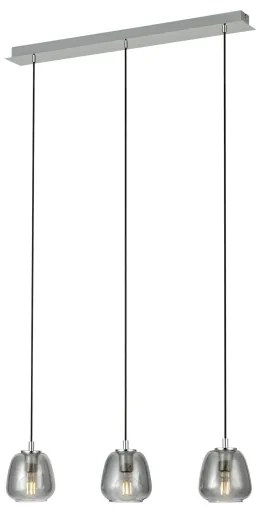 Eglo 39667 - Luster na lanku ALBARINO 3xE27/40W/230V dymová