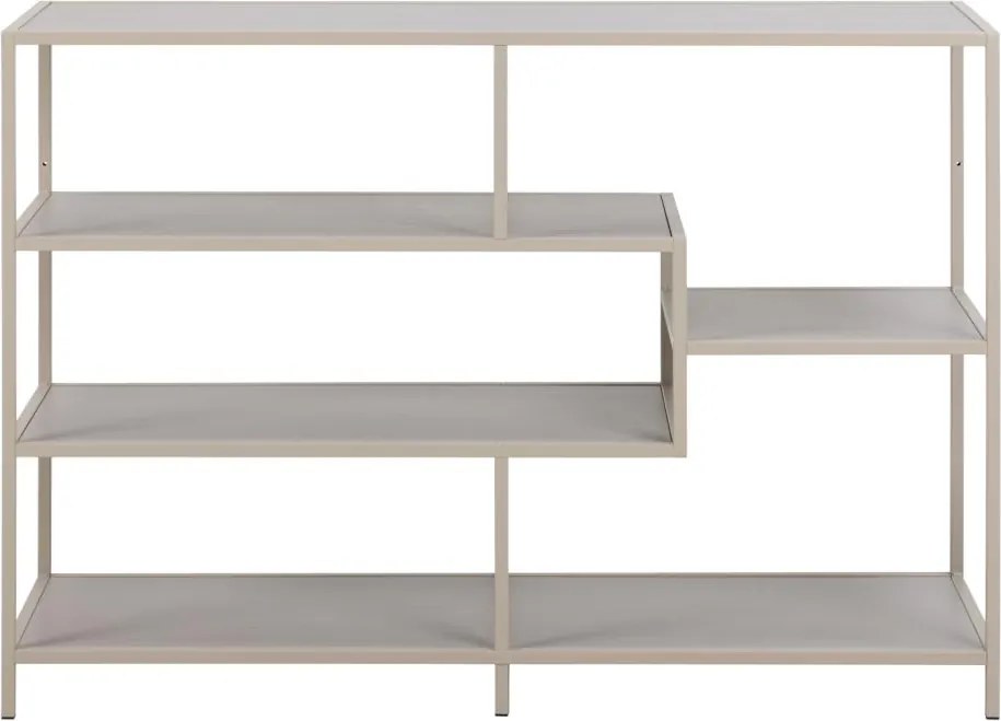 Knižnica Seaford 114 cm sivá