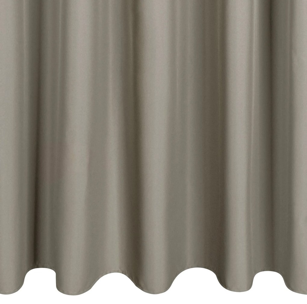 ZÁHRADNÝ VODEODOLNÝ ZÁVES NA PÚTKACH GARDEN 155X260 CM TMAVOBÉŽOVÁ