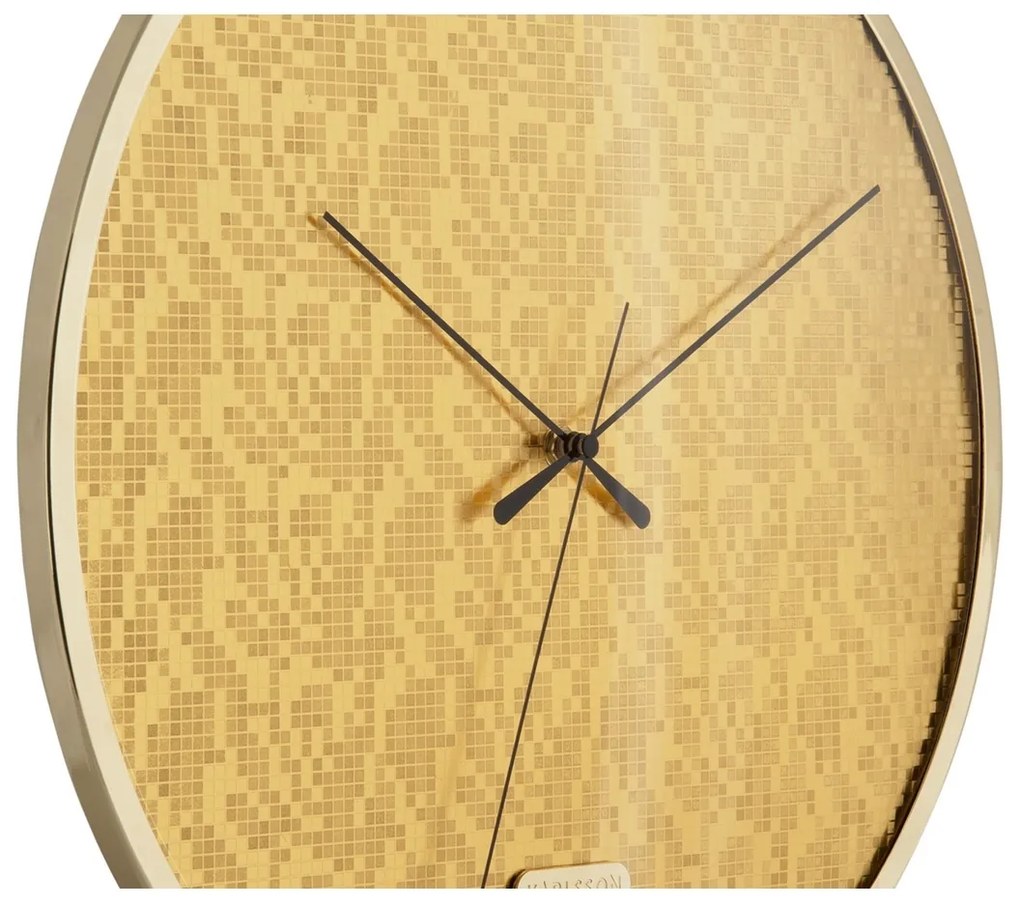 Dizajnové nástenné hodiny Karlsson 6005GD zlaté,priemer 40 cm