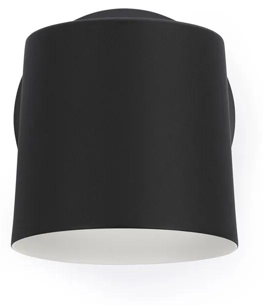 Nástenná lampa Rise Hardwired – čierna