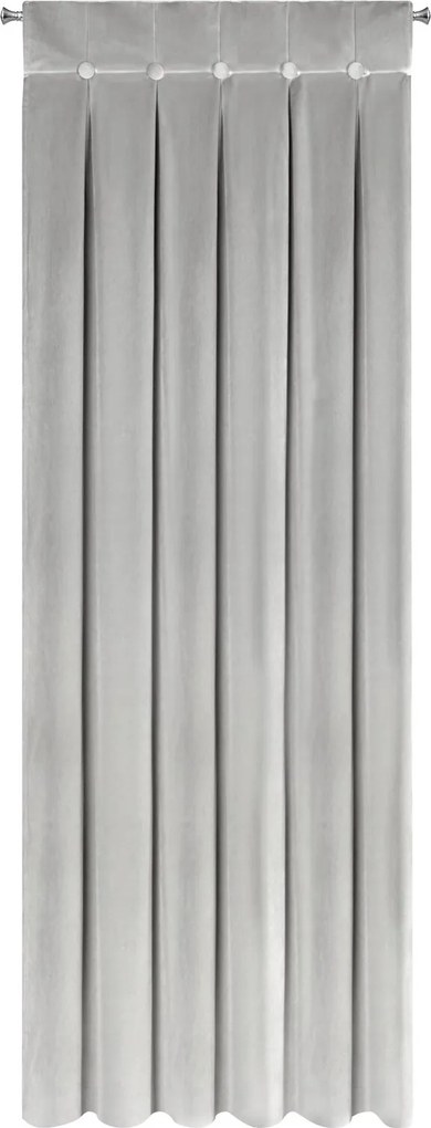 ZATEMŇOVACÍ ZÁVES NA PÚTKACH ALITA 85X250 CM STRIEBORNÁ