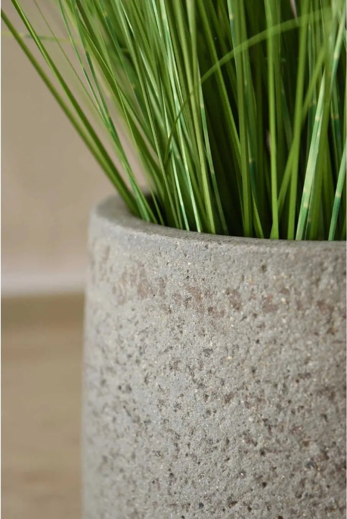 Dizajnový kvetináč SASSO, vláknocement, 32x28 cm, sivý