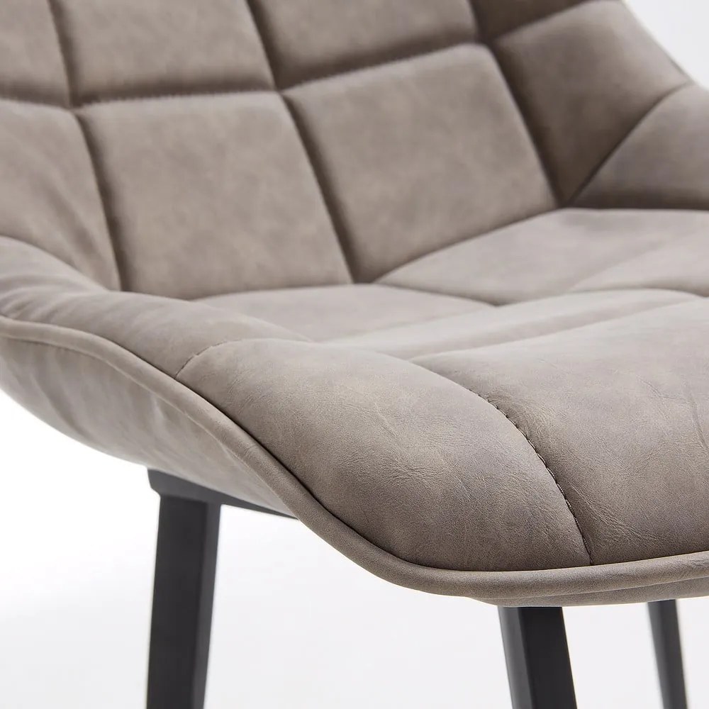 Béžovosivá jedálenská stolička Kave Home Adah