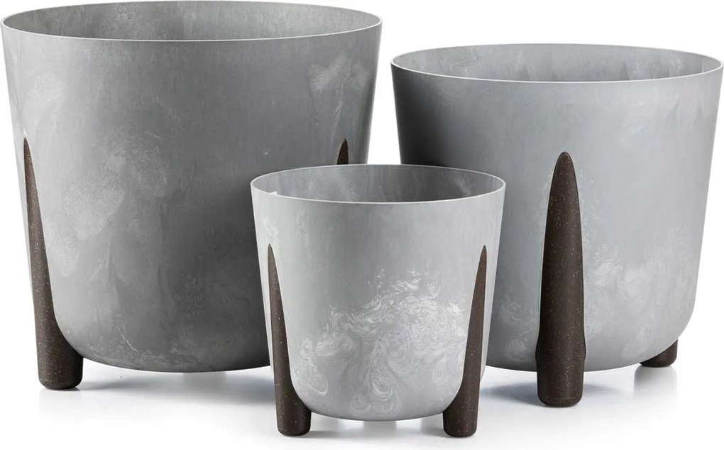 Květináč MOSS ECO 25,5x25,3 cm šedý beton