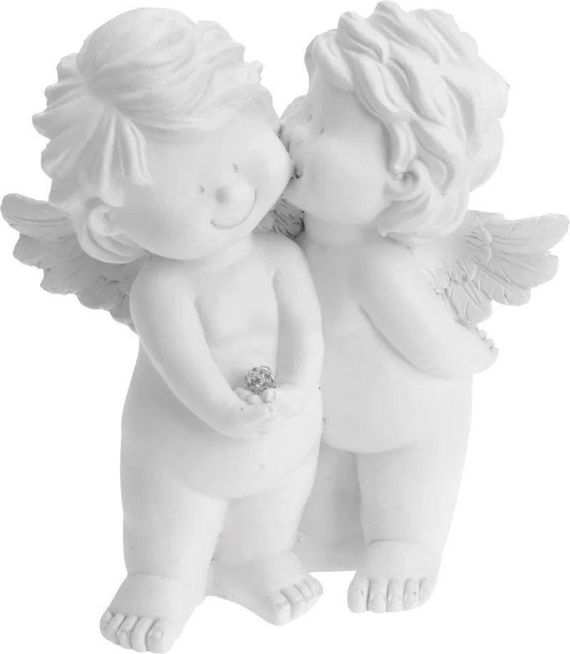 Vianoční anjeli Kiss in Sky, 13,5 cm