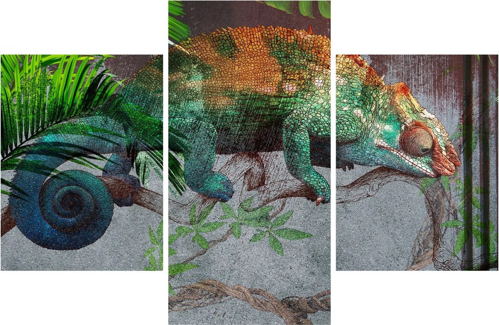 Obraz - Chameleon (90x60 cm)