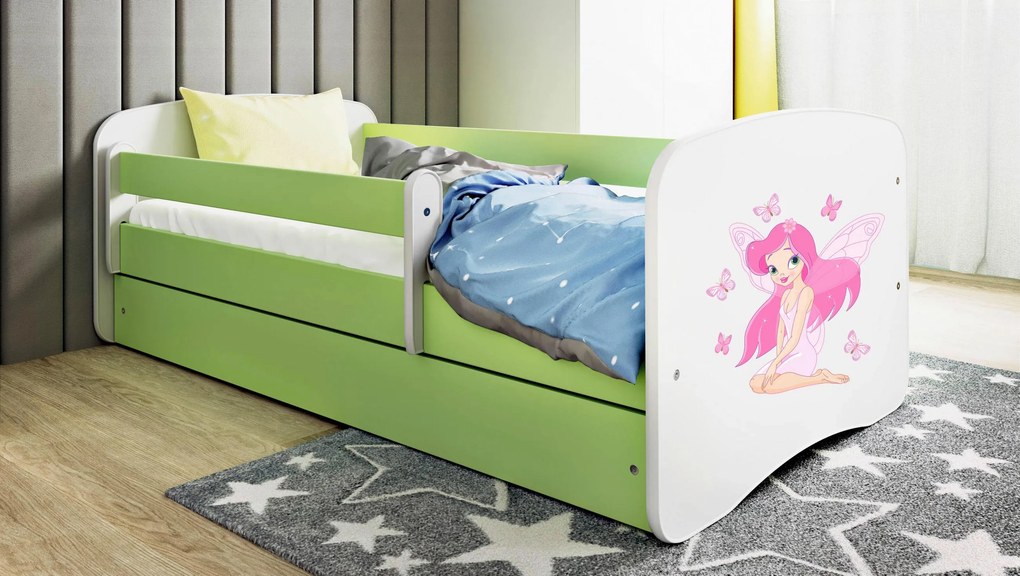 XXXLutz POSTEĽ PRE DETI A MLÁDEŽ 80/160 cm, zelená, biela MID.YOU - Detské izby - 00214200021P
