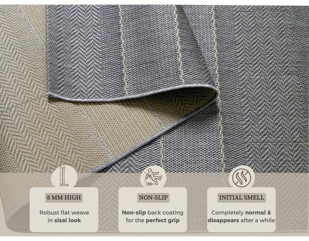 Sivý vonkajší behúň Hanse Home Sunshine, 80 x 200 cm