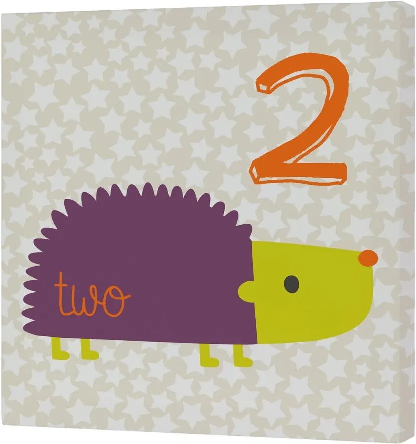 Nástenný obrázok Forest Friends Hedgehog, 27 × 27 cm