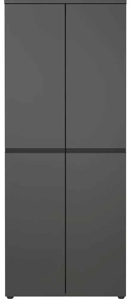 Antracitová šatníková skriňa 81x197 cm Bedano – Germania