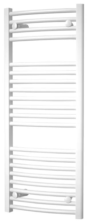 Mereo, Vykurovací rebrík 450x970 mm, oblý, biely, MER-MT31