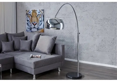 Stojaca lampa 21067 Oblúková Lesklý chróm - Komfort-nábytok