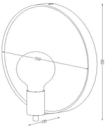 Lucide 36213/31/30 - Nástenné svietidlo so zrkadlom REFLEX 1xE27/25W/230V čierna