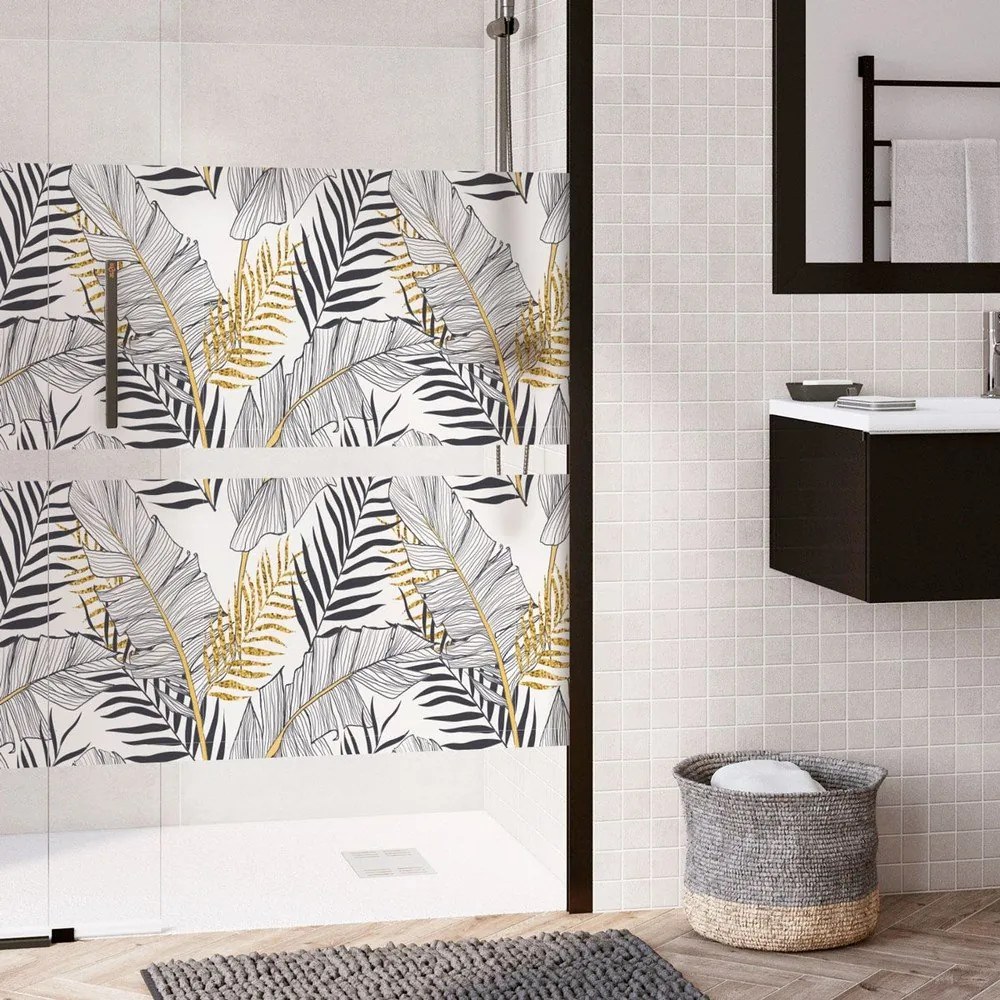 Samolepka na okno 200x40 cm Classy Palm Leaves - Ambiance