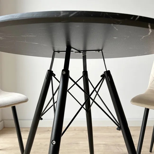 Jedálenský stôl PARIS čierny