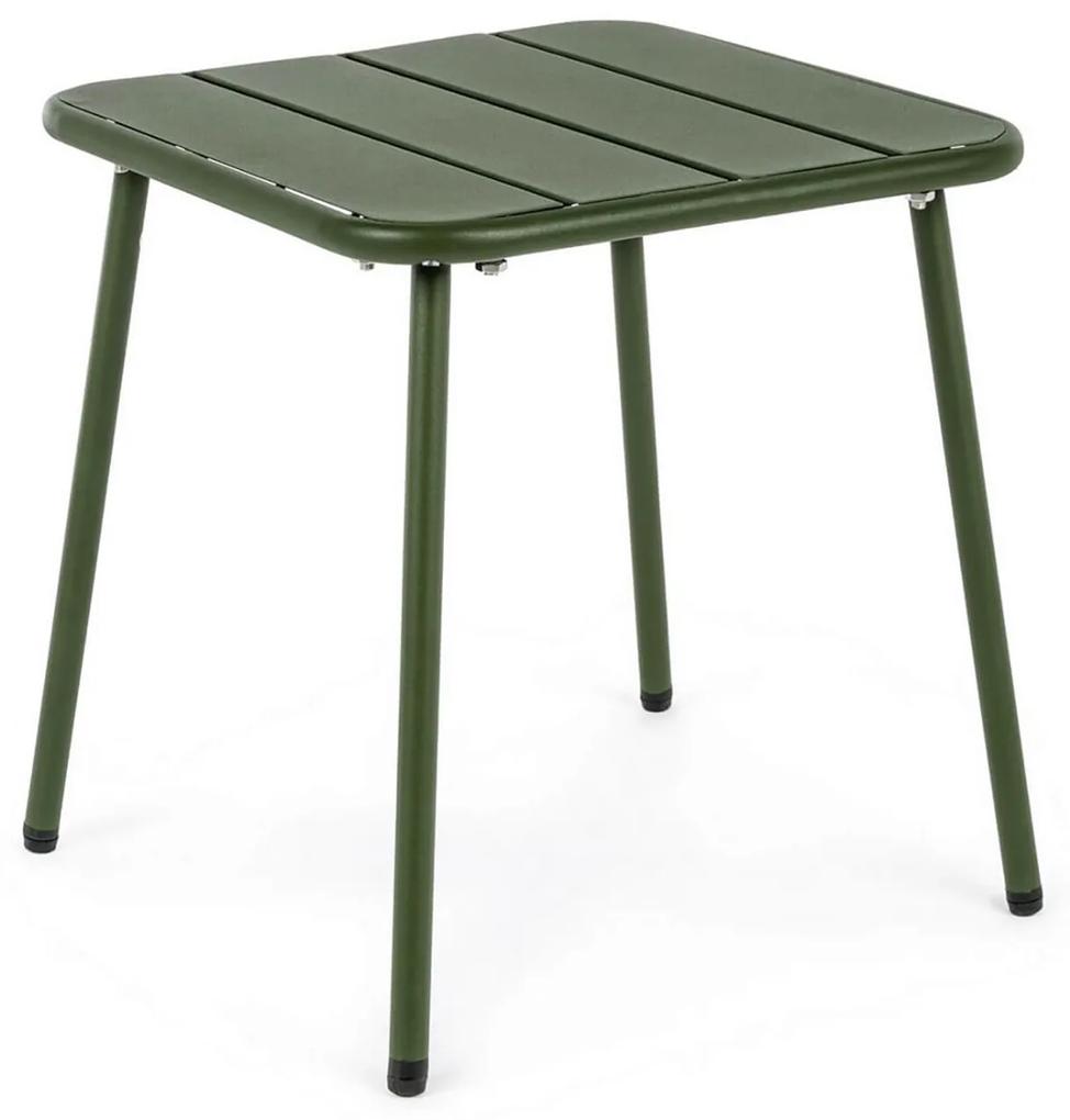 Záhradný stolík lynmar 40 x 40 cm zelený MUZZA