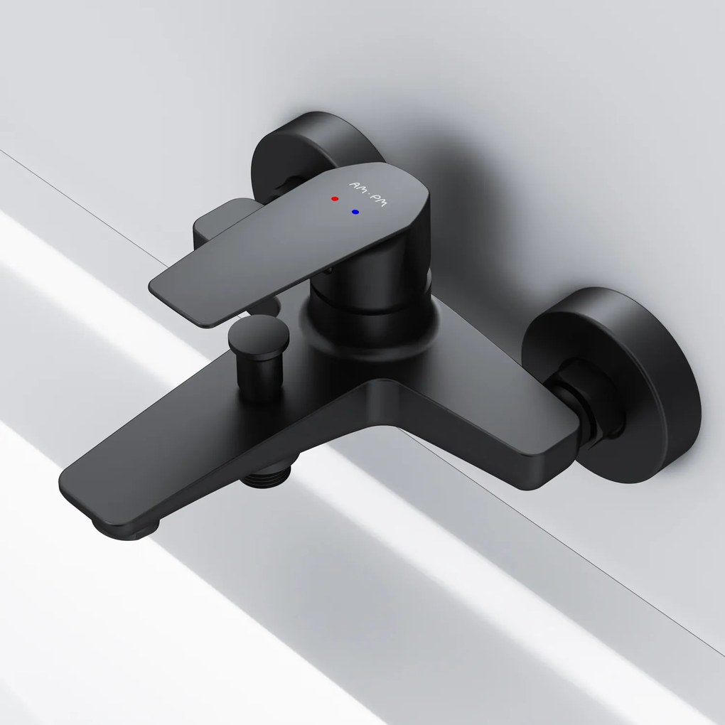 Vaňová a sprchová batéria AM.PM Gem FGA10022 jednopáková, čierna