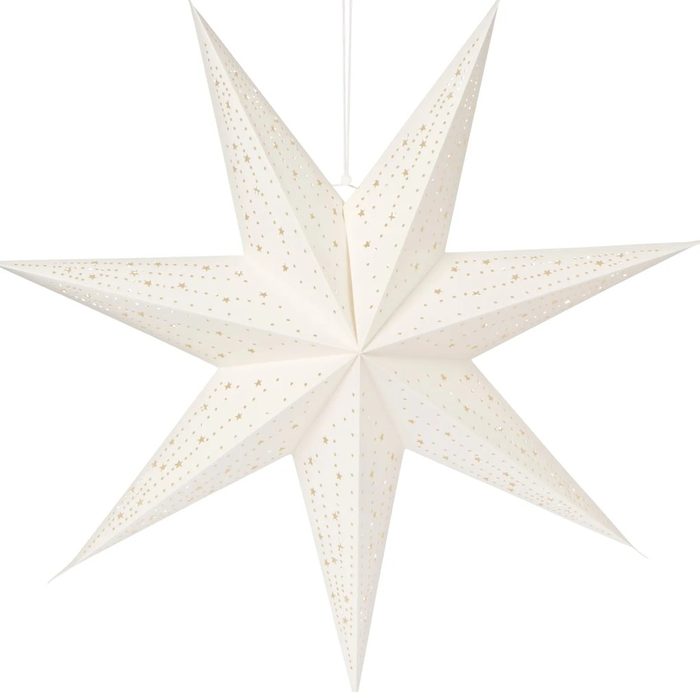 Ib Laursen Závesná papierová hviezda Hole Pattern Ø 60 cm