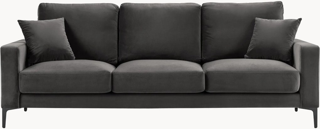 Pohovka v zamatovom vzhľade Venus (3-miestna), Š 220 cm