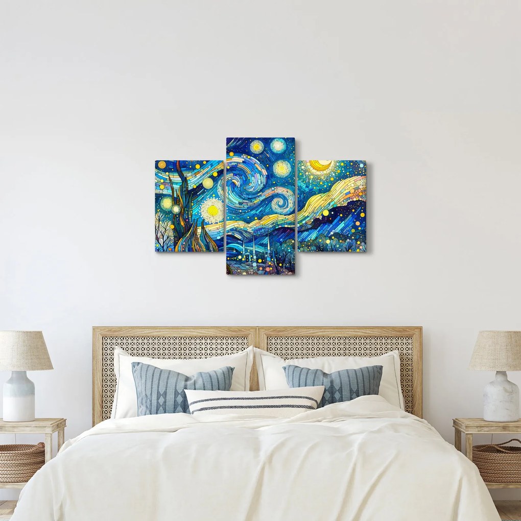 Obraz – Mozaika hviezdnej noci (90x60 cm)