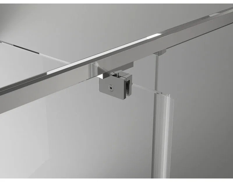 Mexen Exo, 2-krídlový sprchovací kút 70 x 70 cm, 6mm číre sklo, chrómový profil, 8110-070-070-01-00