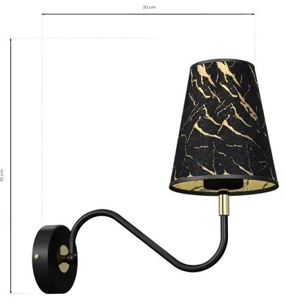 Nástenné svietidlo HERMES 1xE27/60W/230V