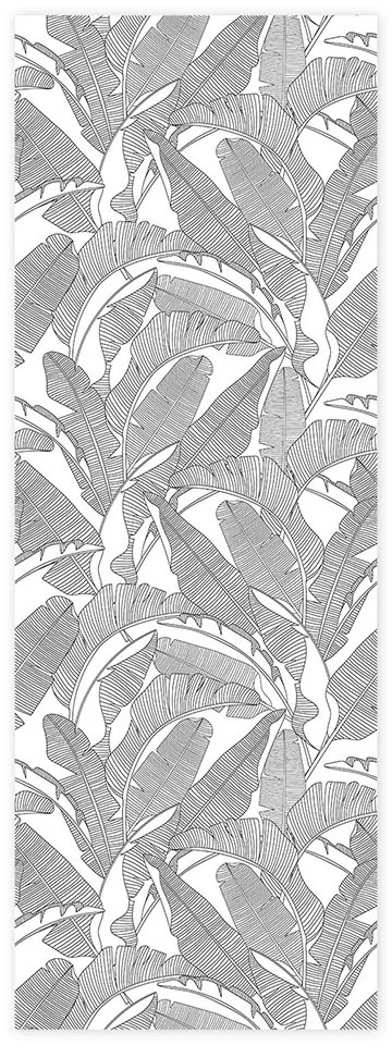 DEKORNIK Classic Big Palm Leaves B&W - Tapeta