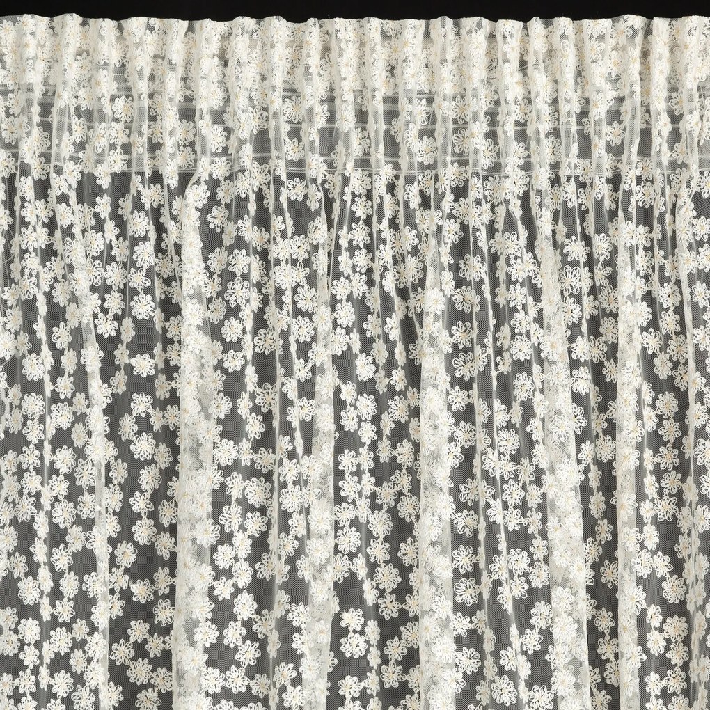 ZÁCLONA NA PÁSKE DAISY 140X270 CM BIELA