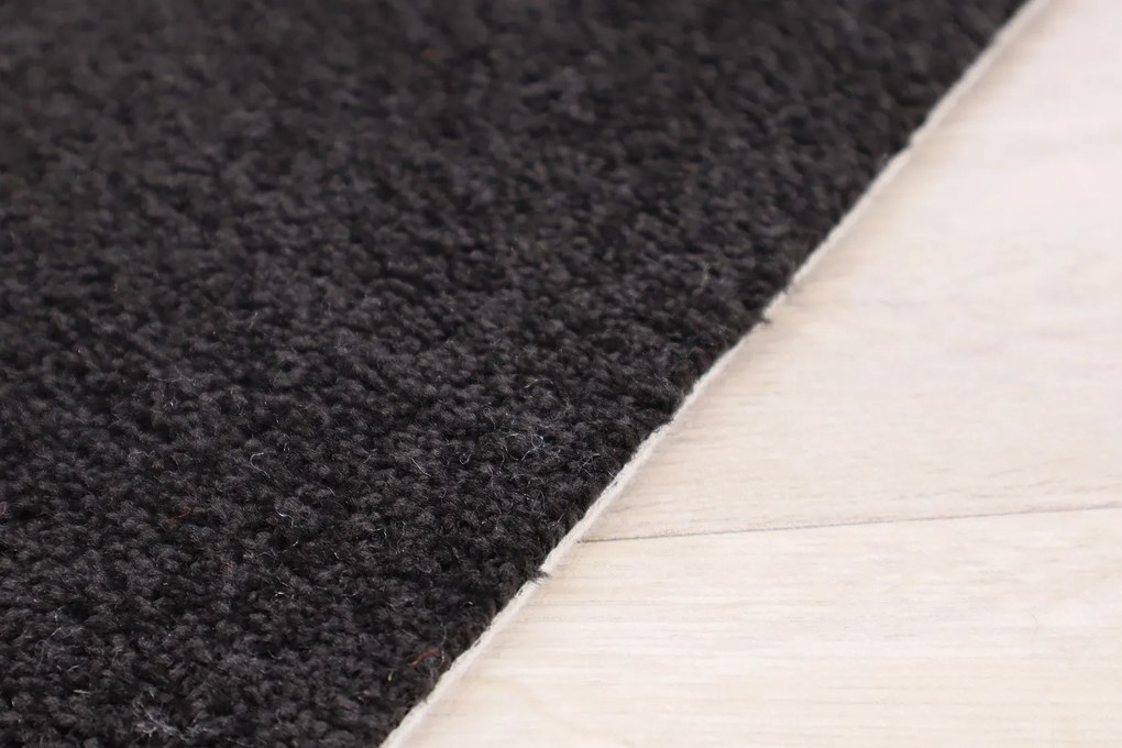 Koberec metráž Eton čierny 78 - neúčtujeme odrezky z role, na mieru, šíře 1,33m,1m,2m,3m,4m,na mieru, neúčtujeme odrezky, čierna, filc, kuchyňa, Vopi