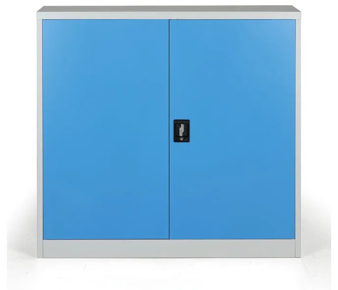Kovová spisová skriňa, demontovaná, 2 police, 1200 x 1150 x 400 mm, modrá