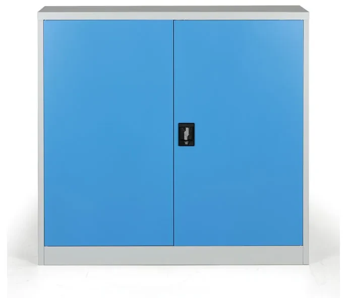 Kovová spisová skriňa, demontovaná, 2 police, 1200 x 1150 x 400 mm, modrá