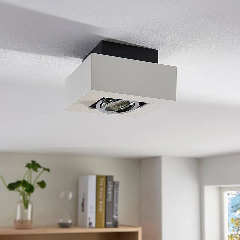 Hranaté bodové svetlá Vince v bielej