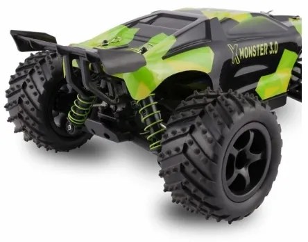 Overmax - RC auto X-MONSTER 3.0 na diaľkové ovládanie 1700 mAh Čierna/Zelená